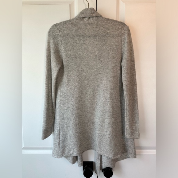 Lusso Cashmere Women’s Open Front Cardigan Light Gray (Size XS) - Picture 2 of 8